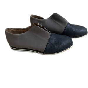 All Black, size 9, slip ons